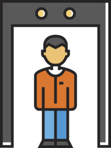 Metal detector gate icon